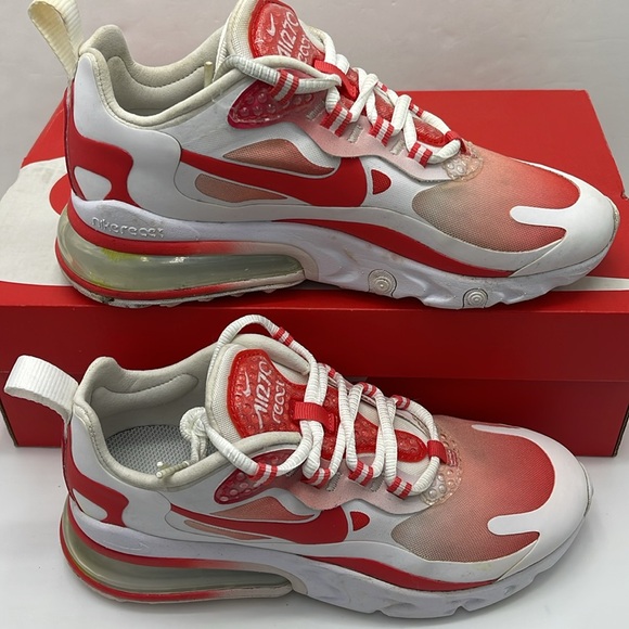 Nike WMNS Sneakers AIR MAX 270 REACT SE
WHITE/TRACK RED-BARELY ROSE BV3387 100 - Picture 2 of 16